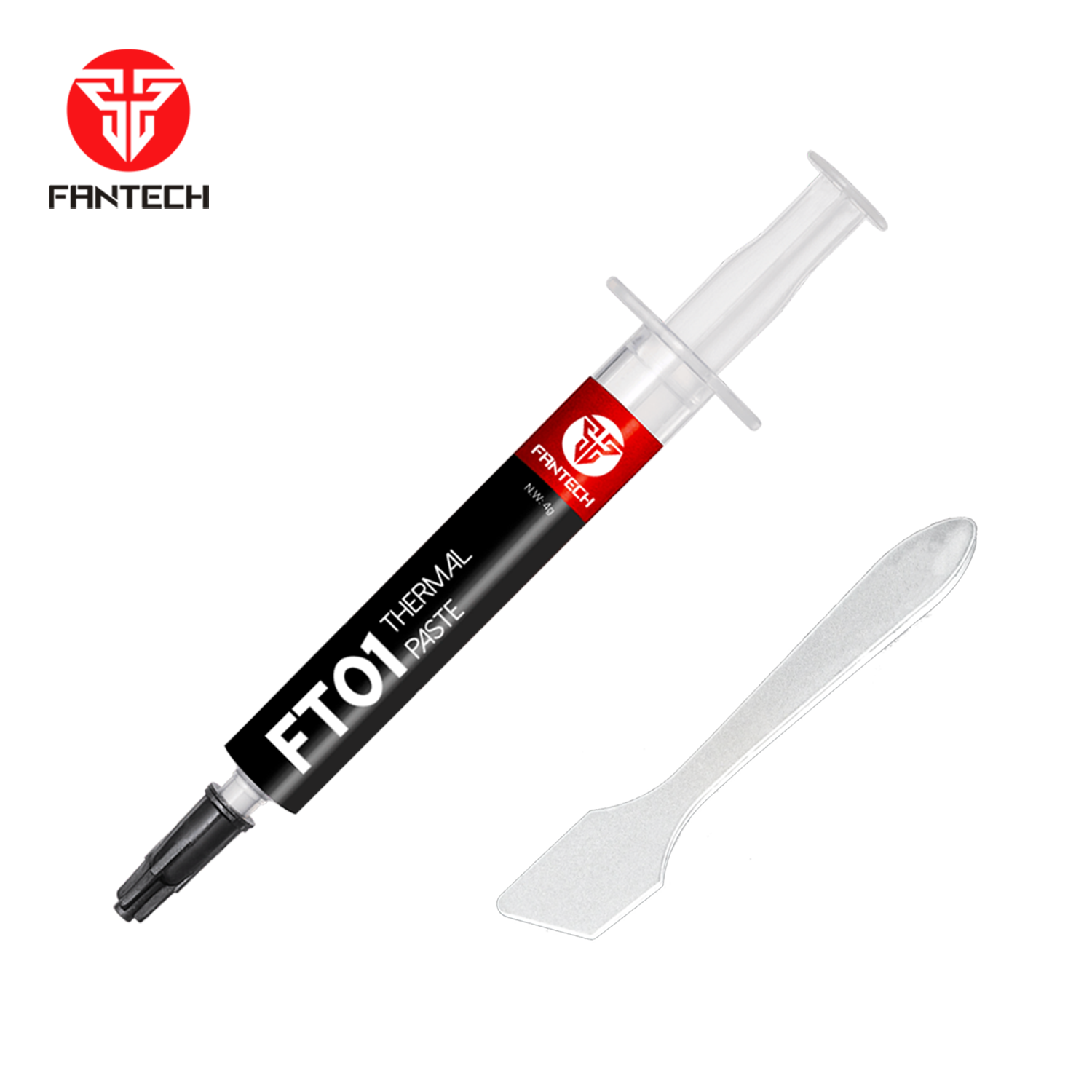 Fantech FT01 thermal paste in syringe, with applicator.
 Fantech FT01 thermal paste in syringe, with applicator.